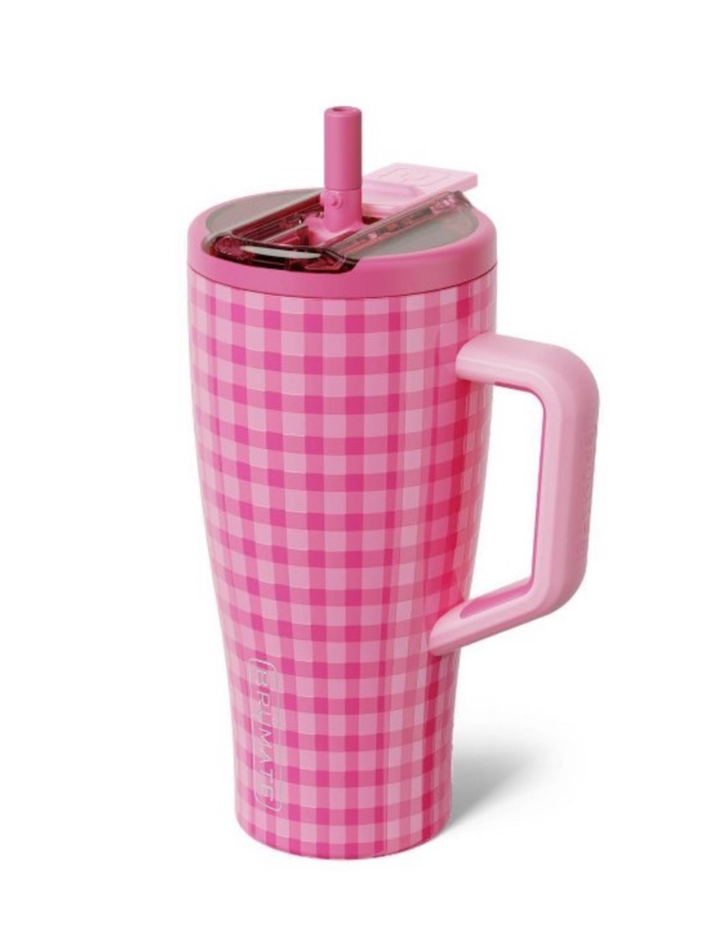 NWT Brumate x Madi Nelson Pink Gingham Collab 30oz Era Flip
